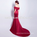 V-Ausschnitt-Wein-Rot-Abschlussball-Kleid-reizvolles Abend-Kleid-festes Nixe-Schatz-Abend-Kleid